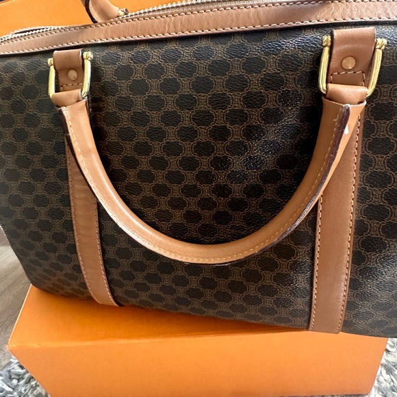 ✨❌SOLD❌VINTAGE CELINE MACADAM BOSTON BAG✨ - Picture 6 of 16